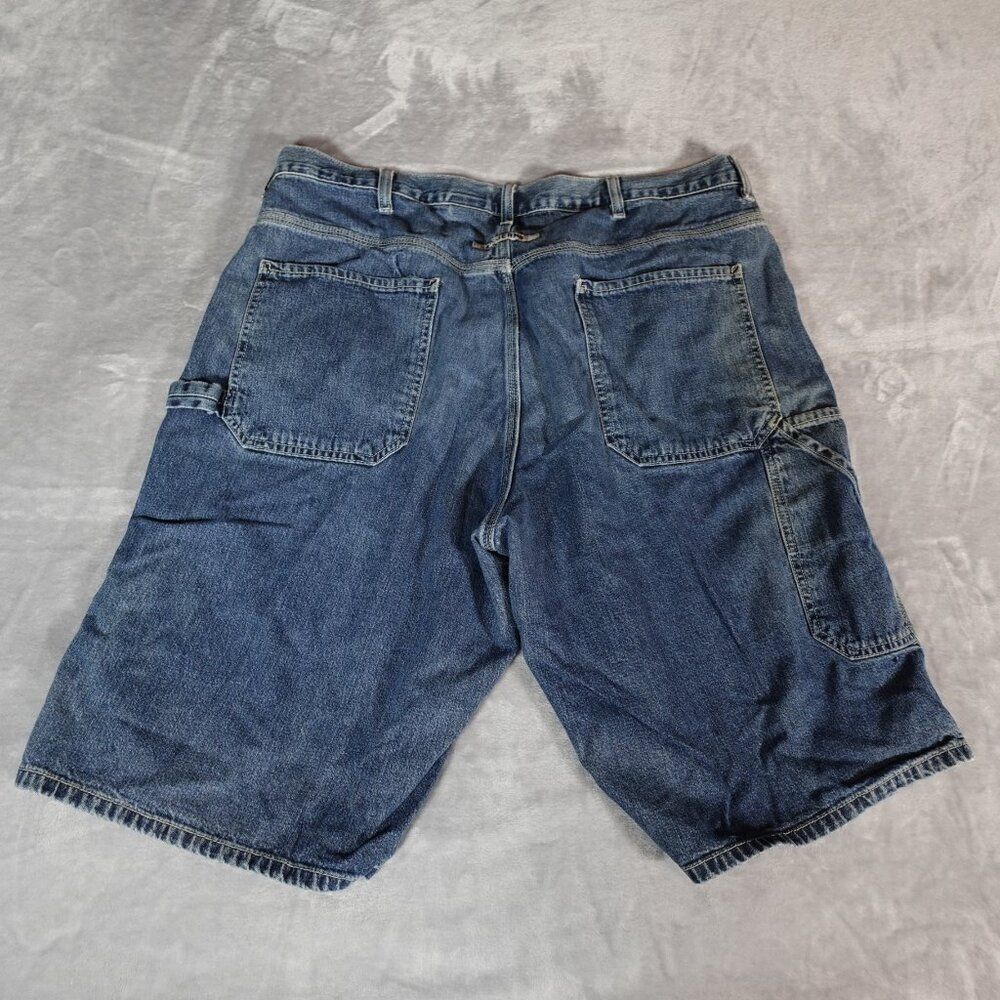 Vintage Calvin Klein Carpenter Denim Shorts Mens 38 12” Baggy Grunge Y2K